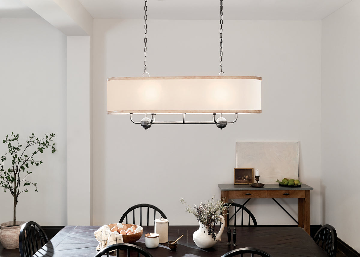Lustre linéaire 8 lumières | Heddle