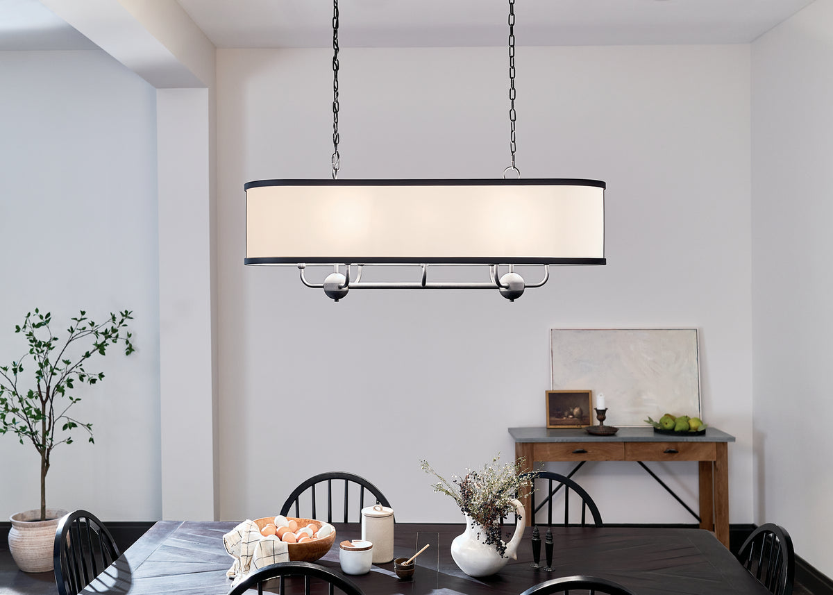 Lustre linéaire 8 lumières | Heddle