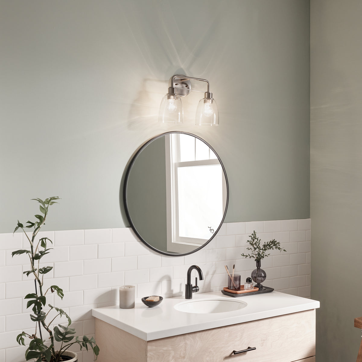 Applique de salle de bain 2 lumières | Meller