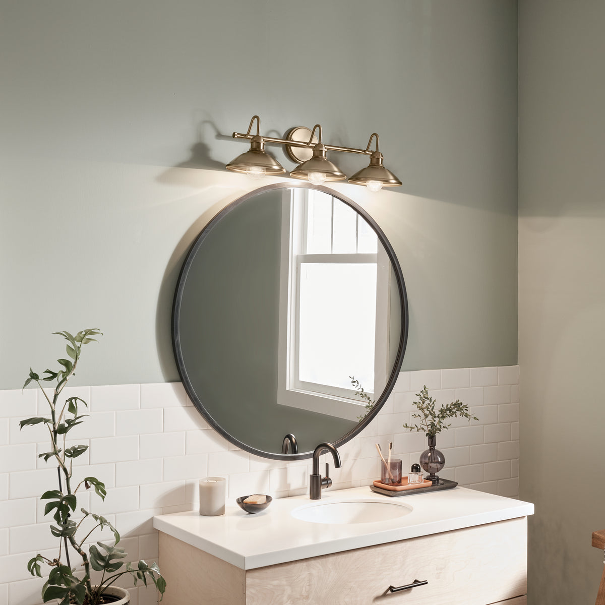 Applique de salle de bain 3 lumières | Clyde
