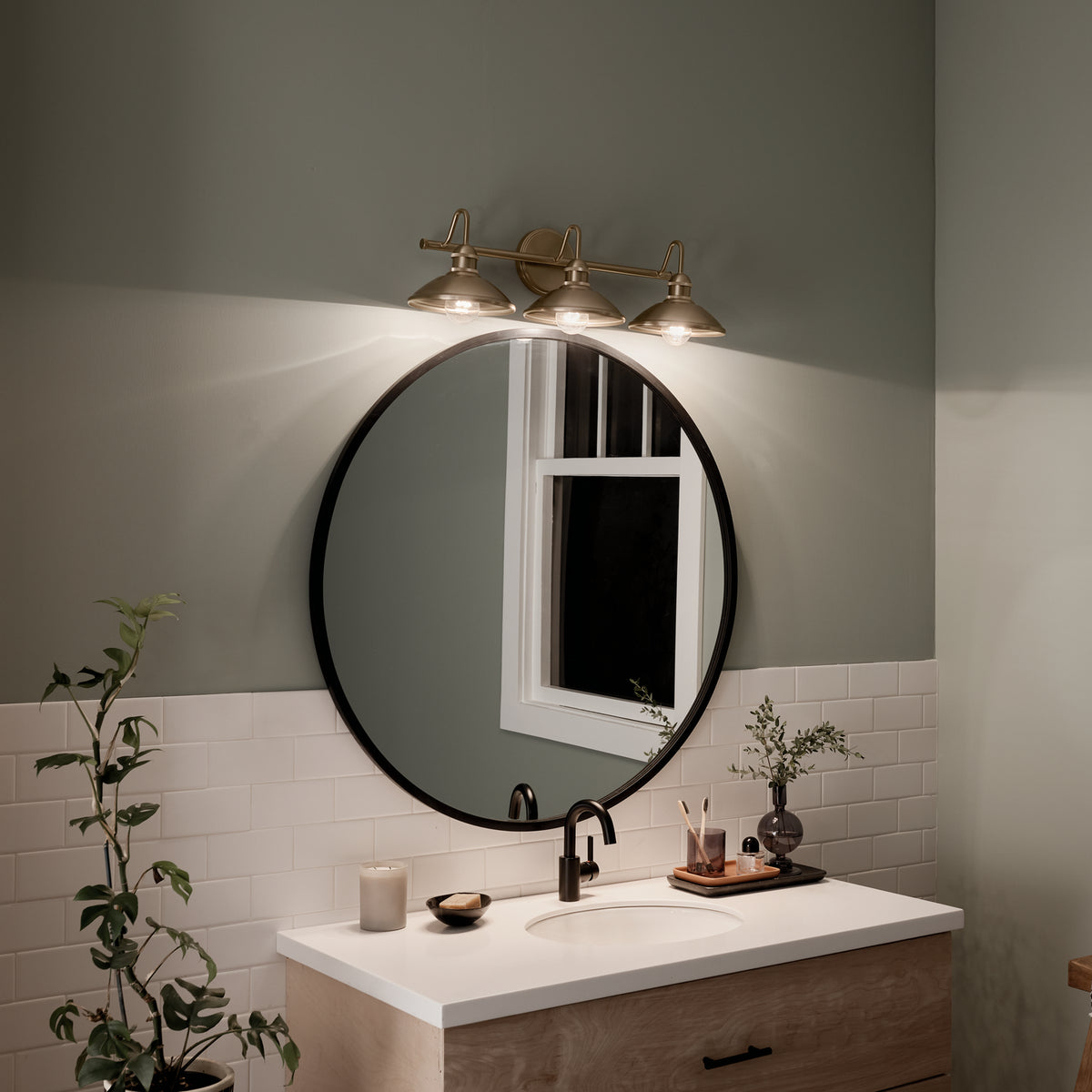Applique de salle de bain 3 lumières | Clyde