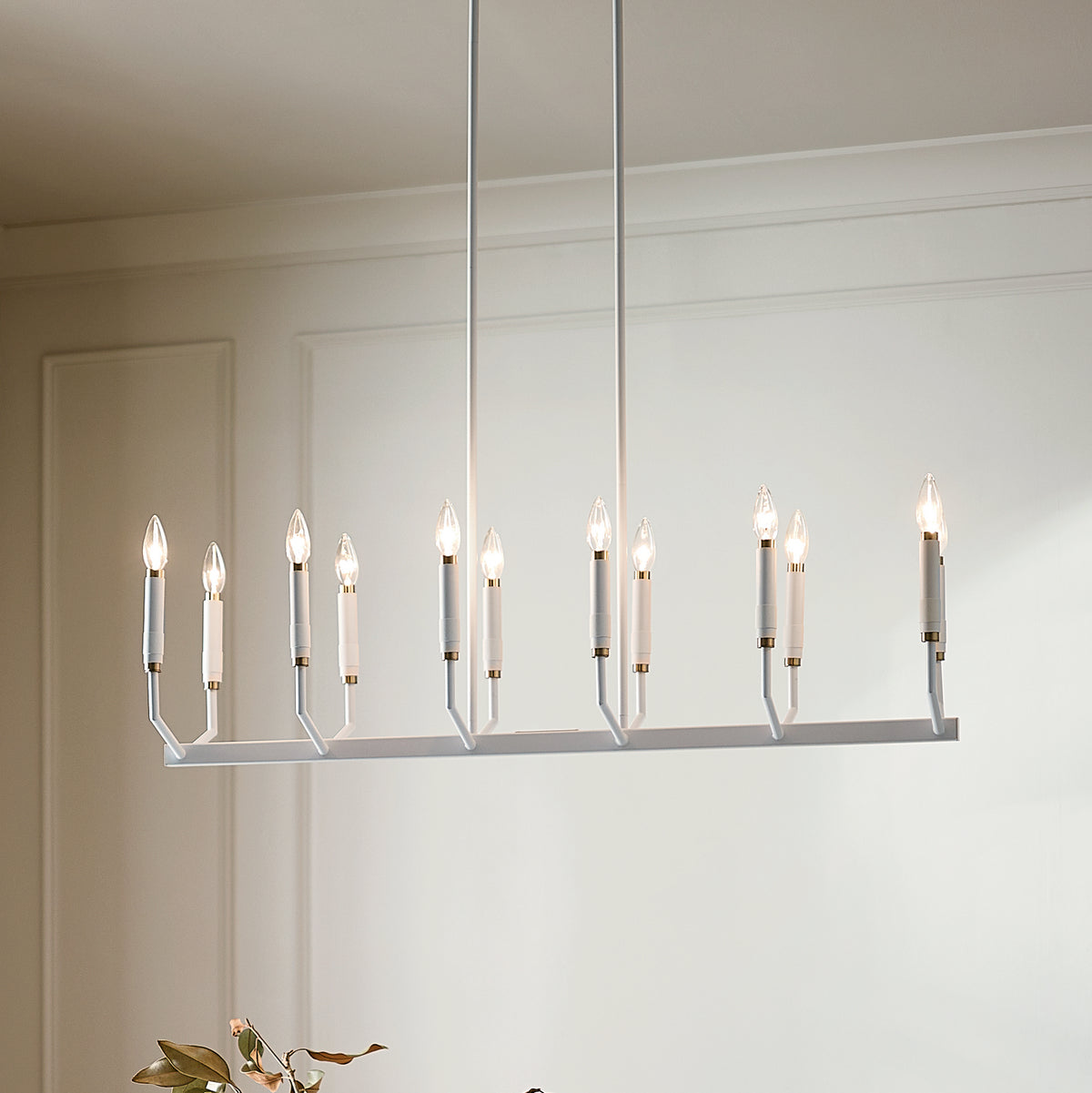 Lustre linéaire 12 lumières | Armand