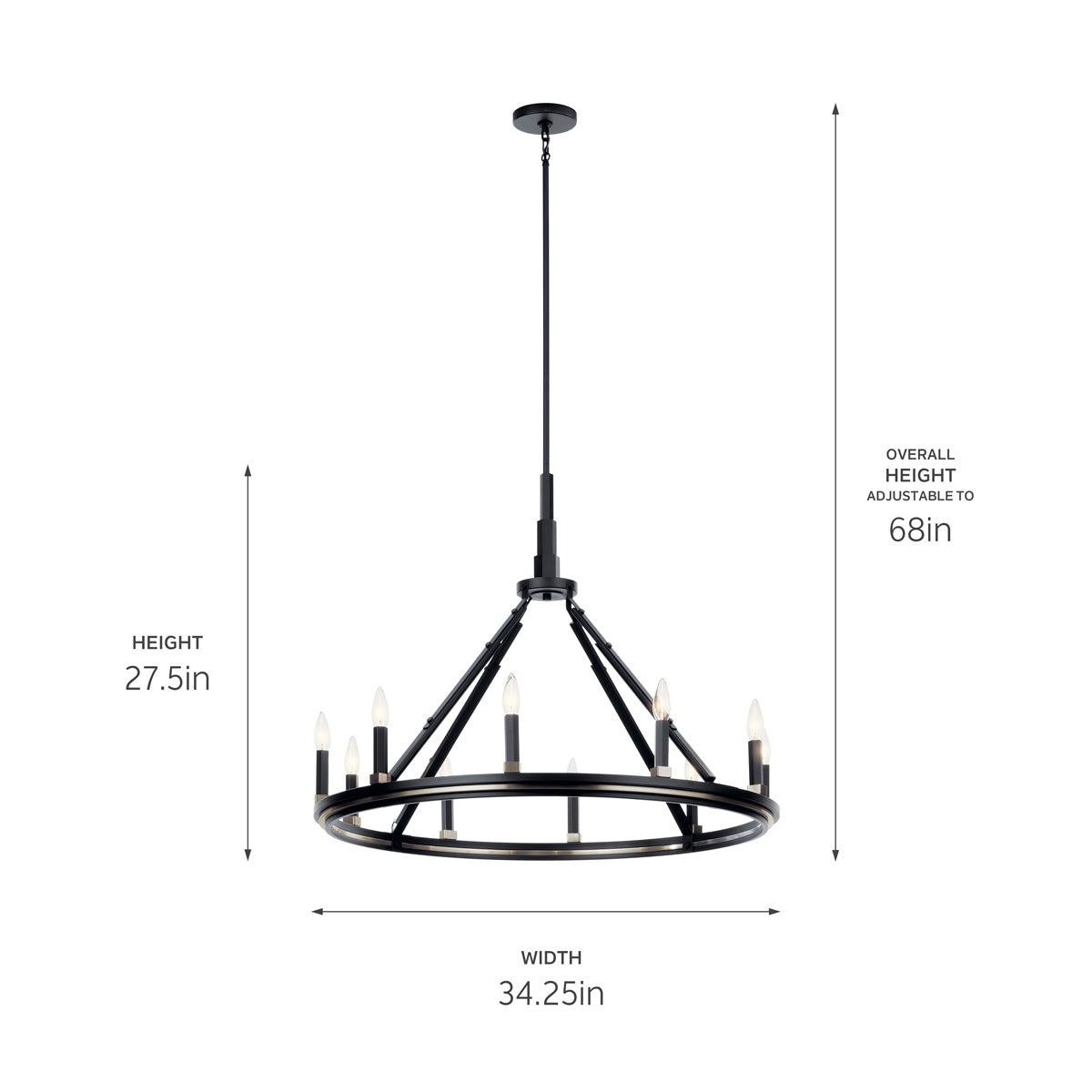 Lustre 10 lumières | Emmala