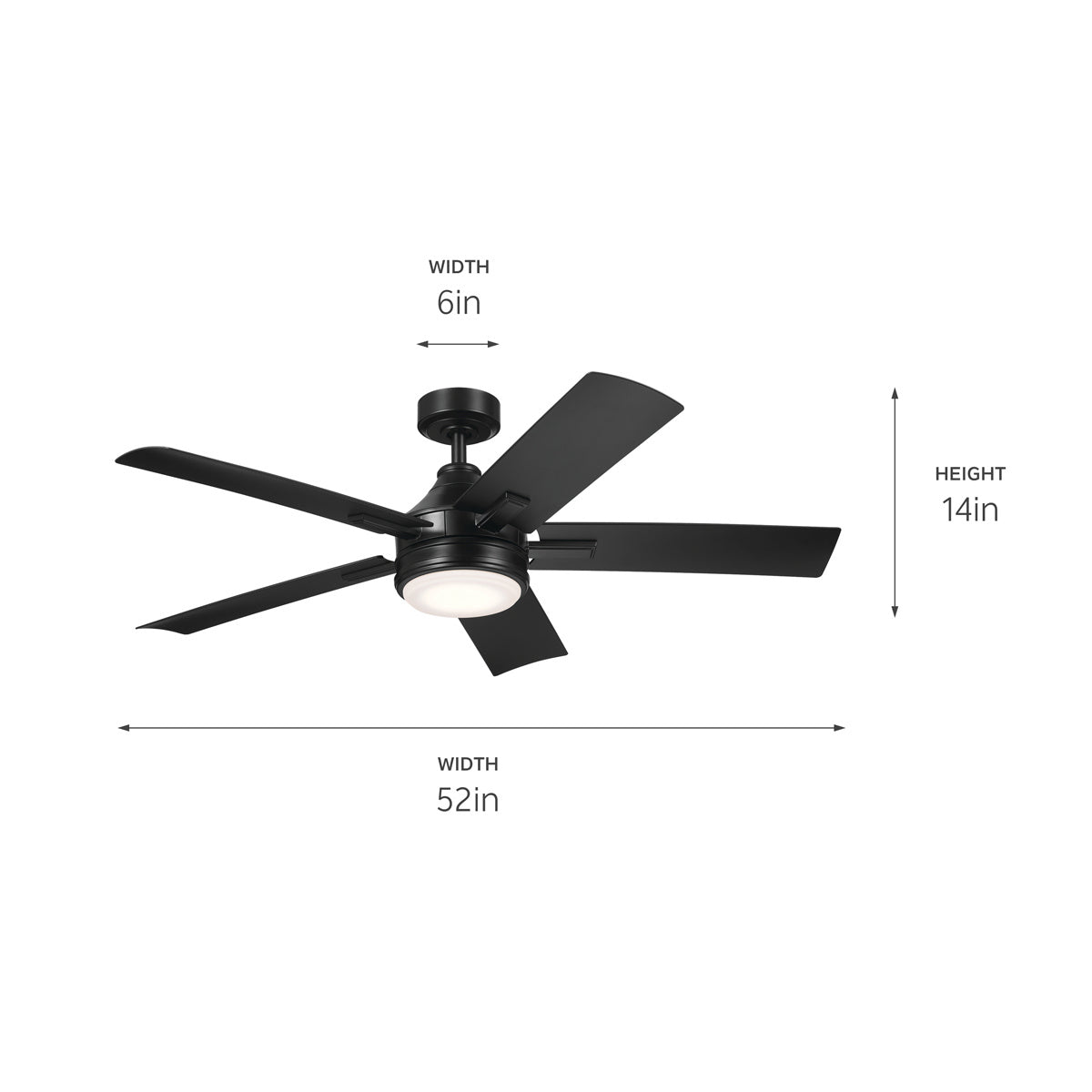 Ventilateur de plafond 52 po | Tide