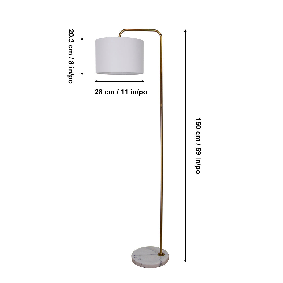 Lampadaire 1 lumière | LL2049