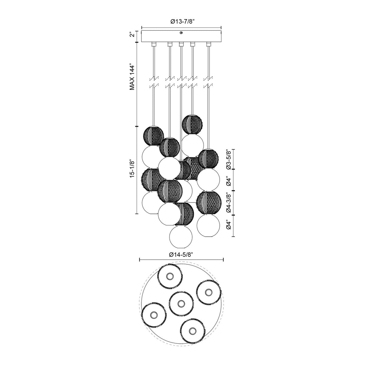 Suspension DEL | Onyx
