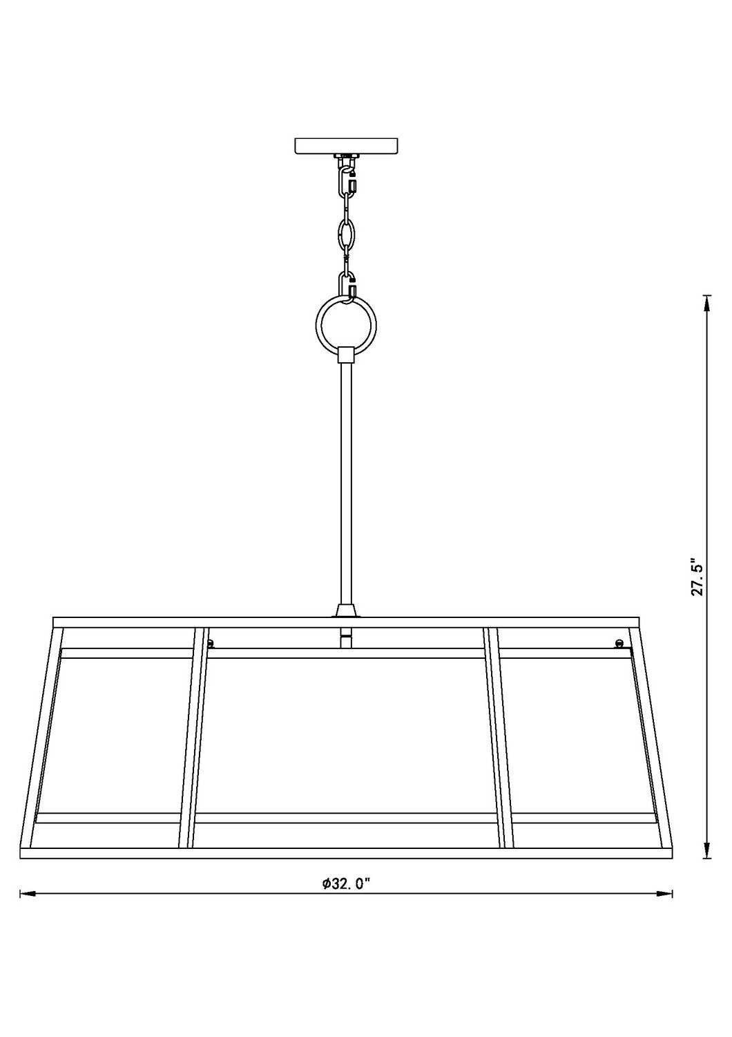 Lustre 8 lumières | Lenyx Pendant