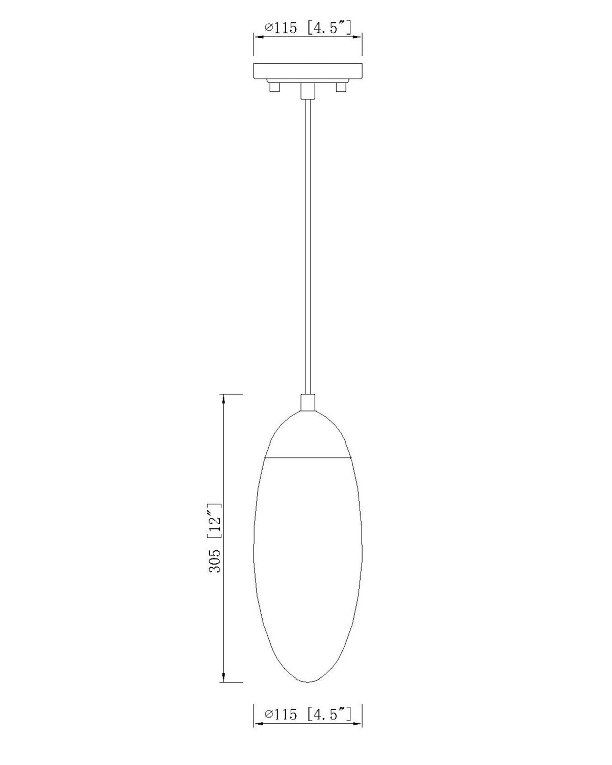 Suspension 1 lumière | Arden