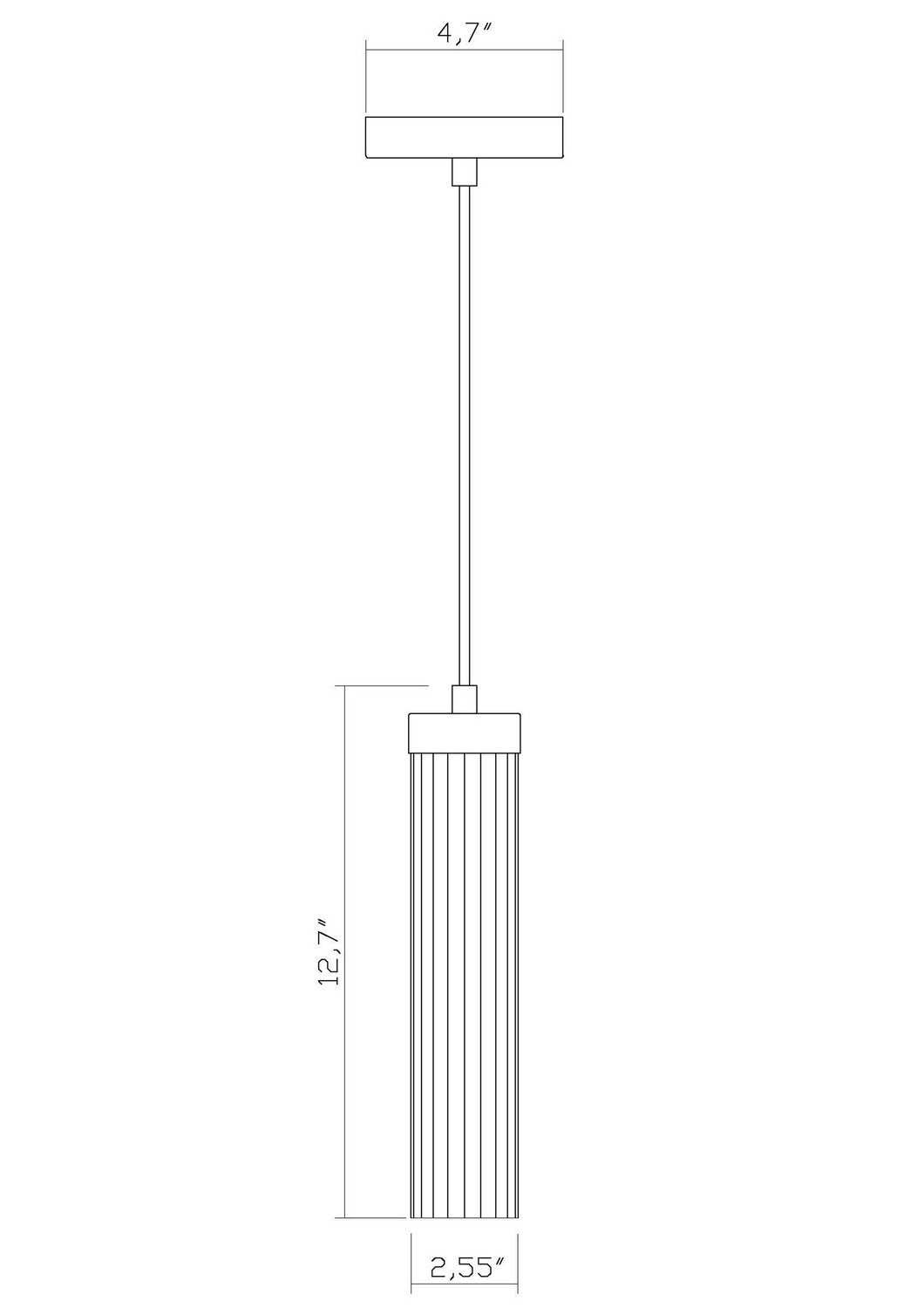 Suspension 1 lumière | Beau