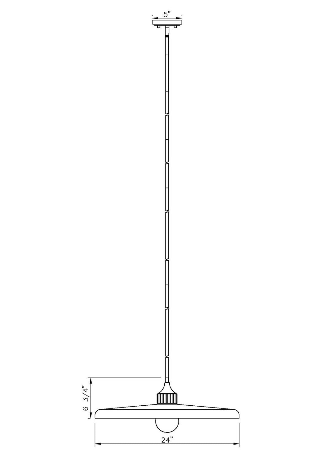Suspension 1 lumière | Paloma