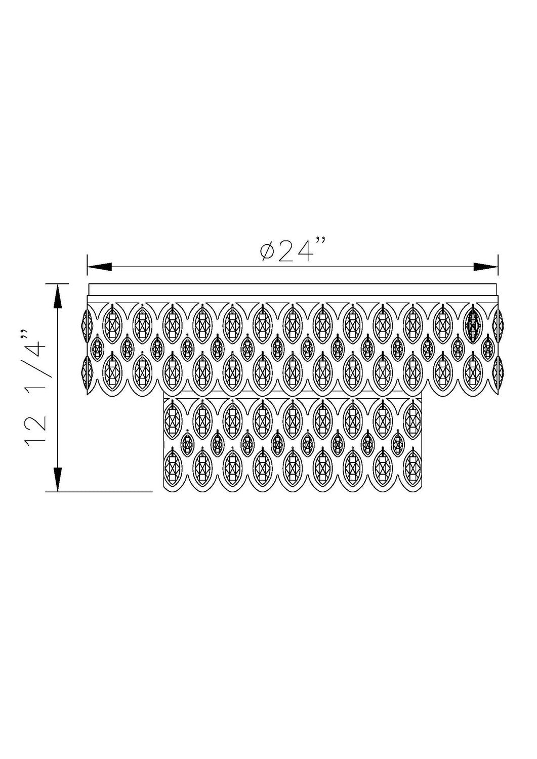 Plafonnier 12 lumières | Dealey