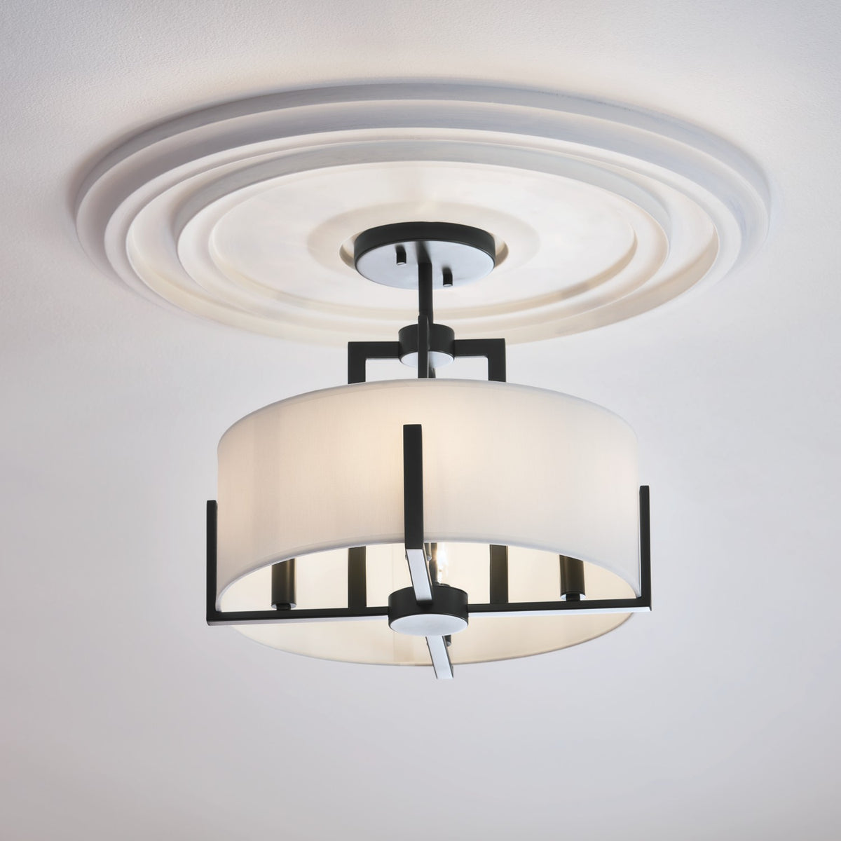 Suspension ou semi-plafonnier 4 lumières | Malen