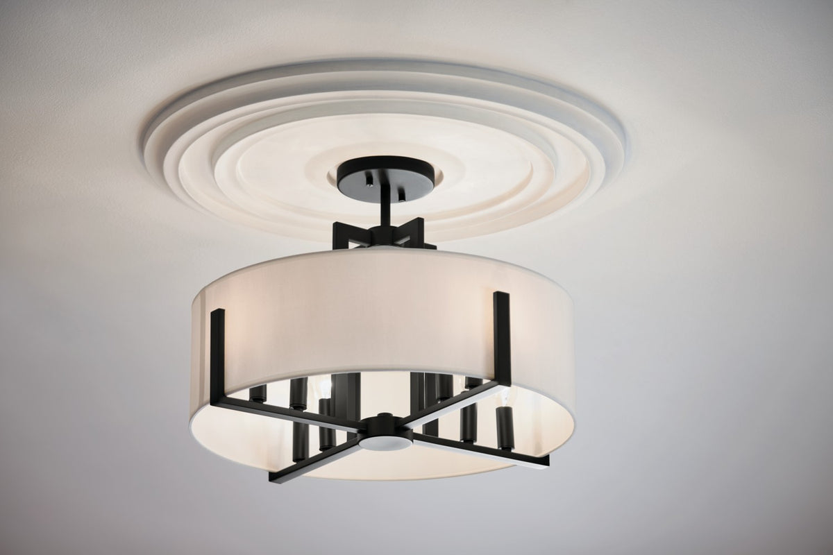 Suspension ou semi-plafonnier 8 lumières | Malen