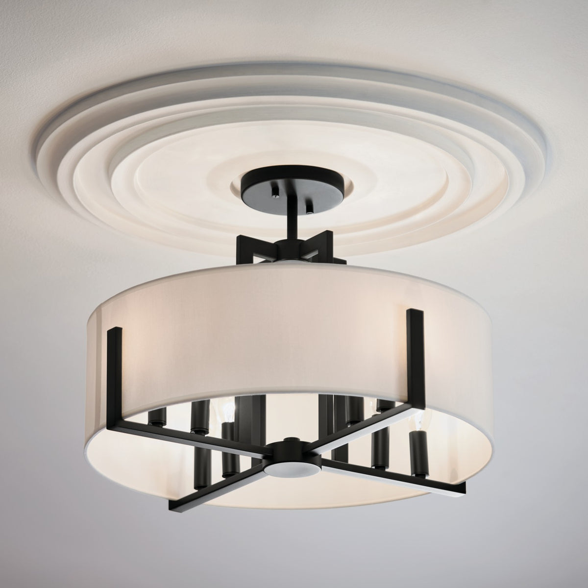 Suspension ou semi-plafonnier 8 lumières | Malen