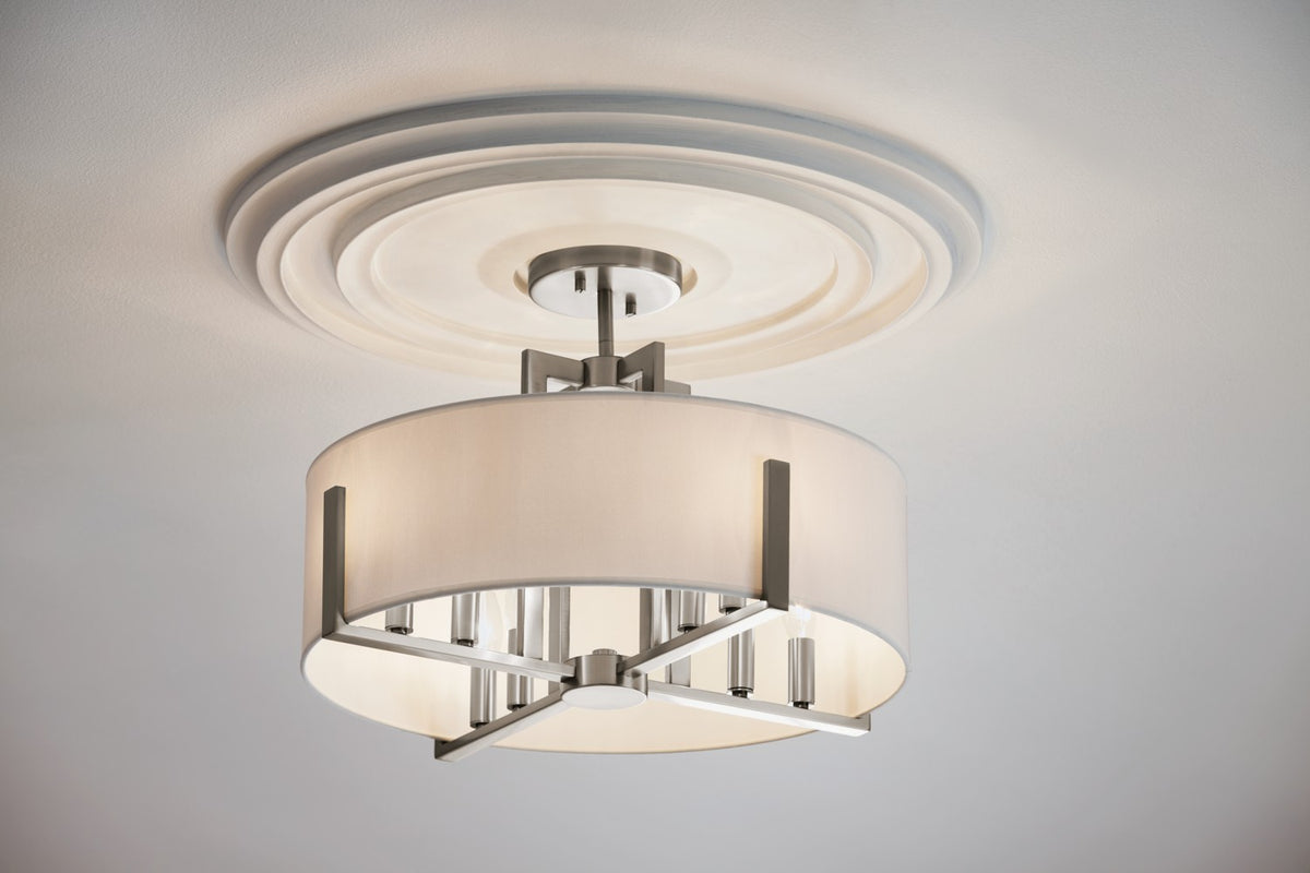 Suspension ou semi-plafonnier 8 lumières | Malen