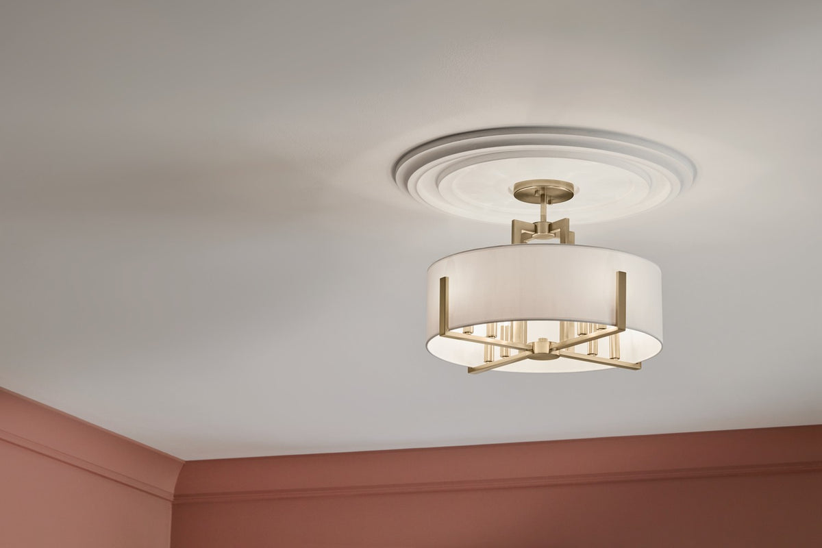 Suspension ou semi-plafonnier 8 lumières | Malen
