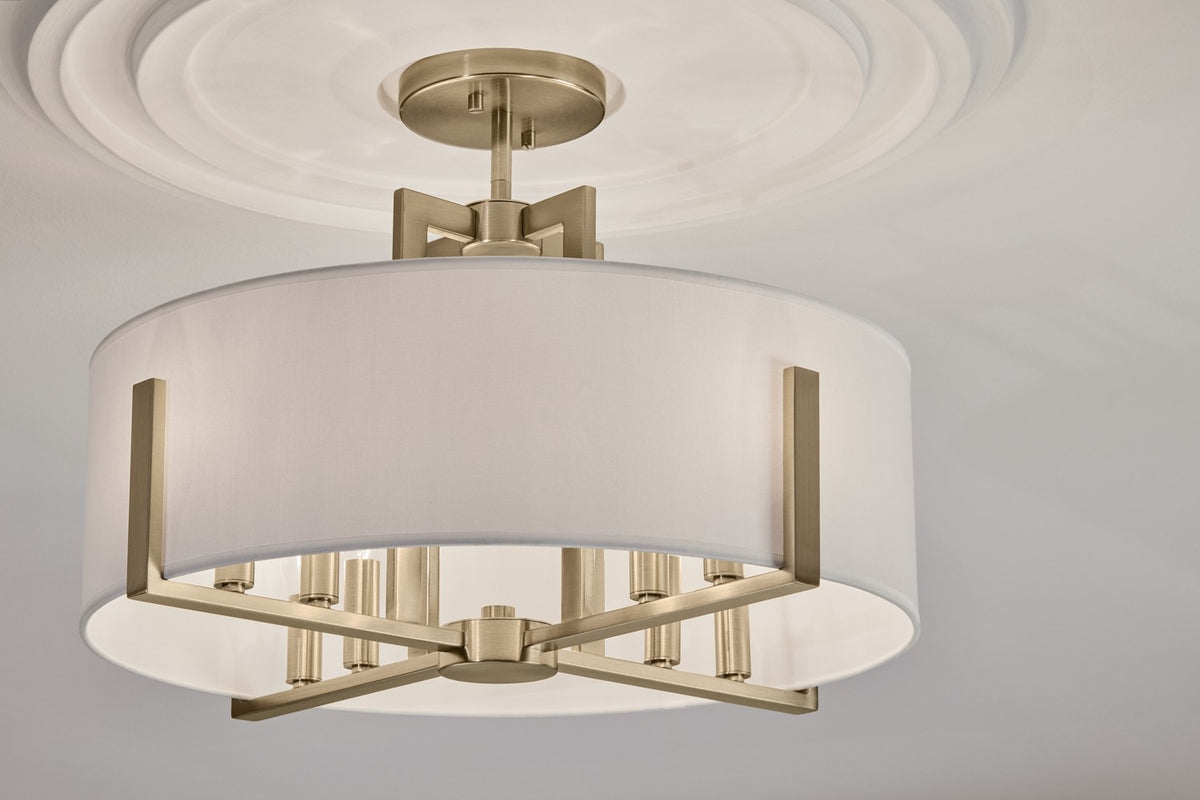 Suspension ou semi-plafonnier 8 lumières | Malen