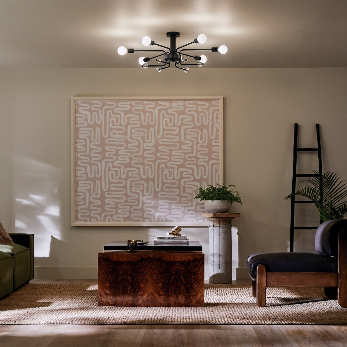 Semi-plafonnier 6 lumières | Ocala