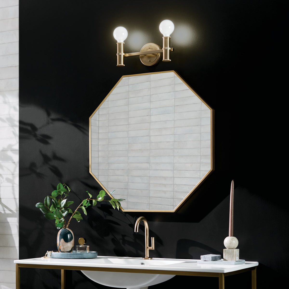 Applique de salle de bain 2 lumières | Torche