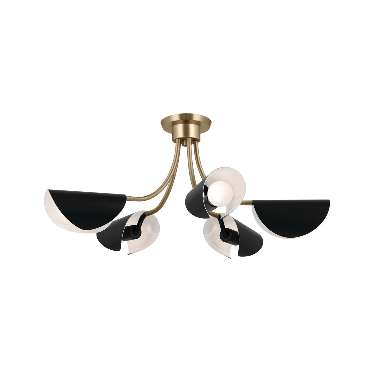Lustre ou semi-plafonnier 5 lumières | Arcus