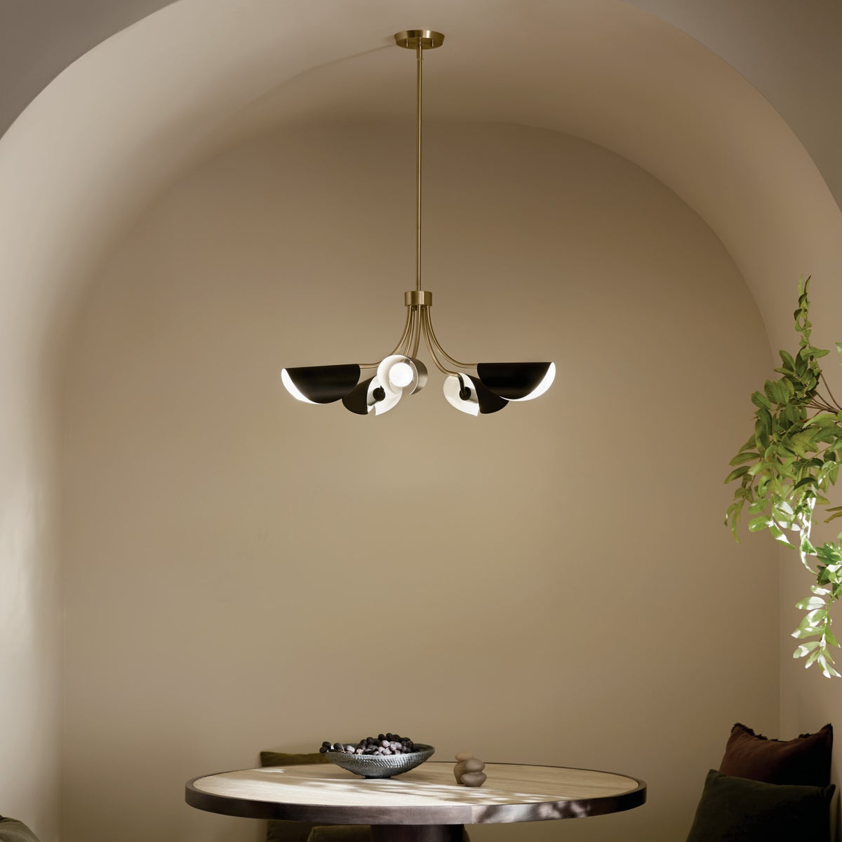 Lustre ou semi-plafonnier 5 lumières | Arcus