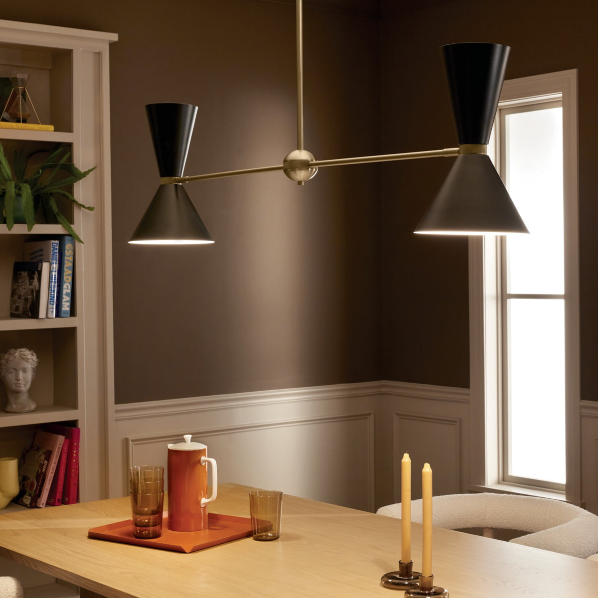 Lustre linéaire 4 lumières | Phix
