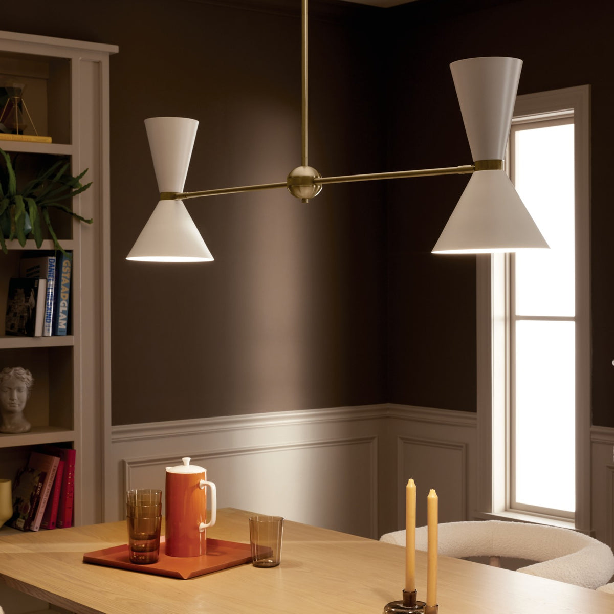 Lustre linéaire 4 lumières | Phix