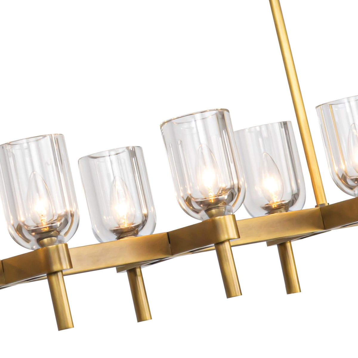 Suspension linéaire 10 lumières | Lucian