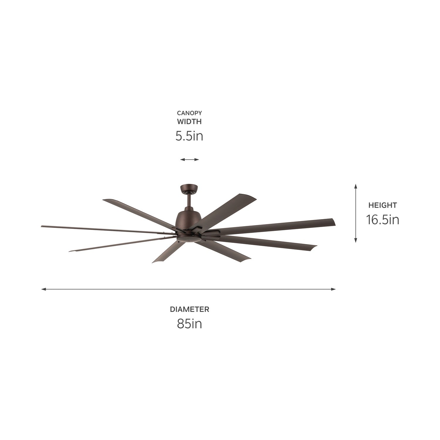 Ventilateur de plafond 84 po | Breda