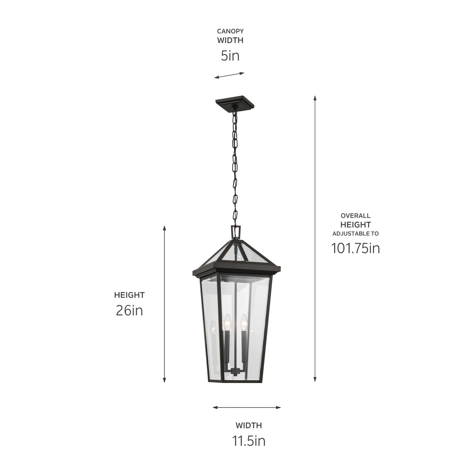 Suspension extérieure 2 lumières | Regence