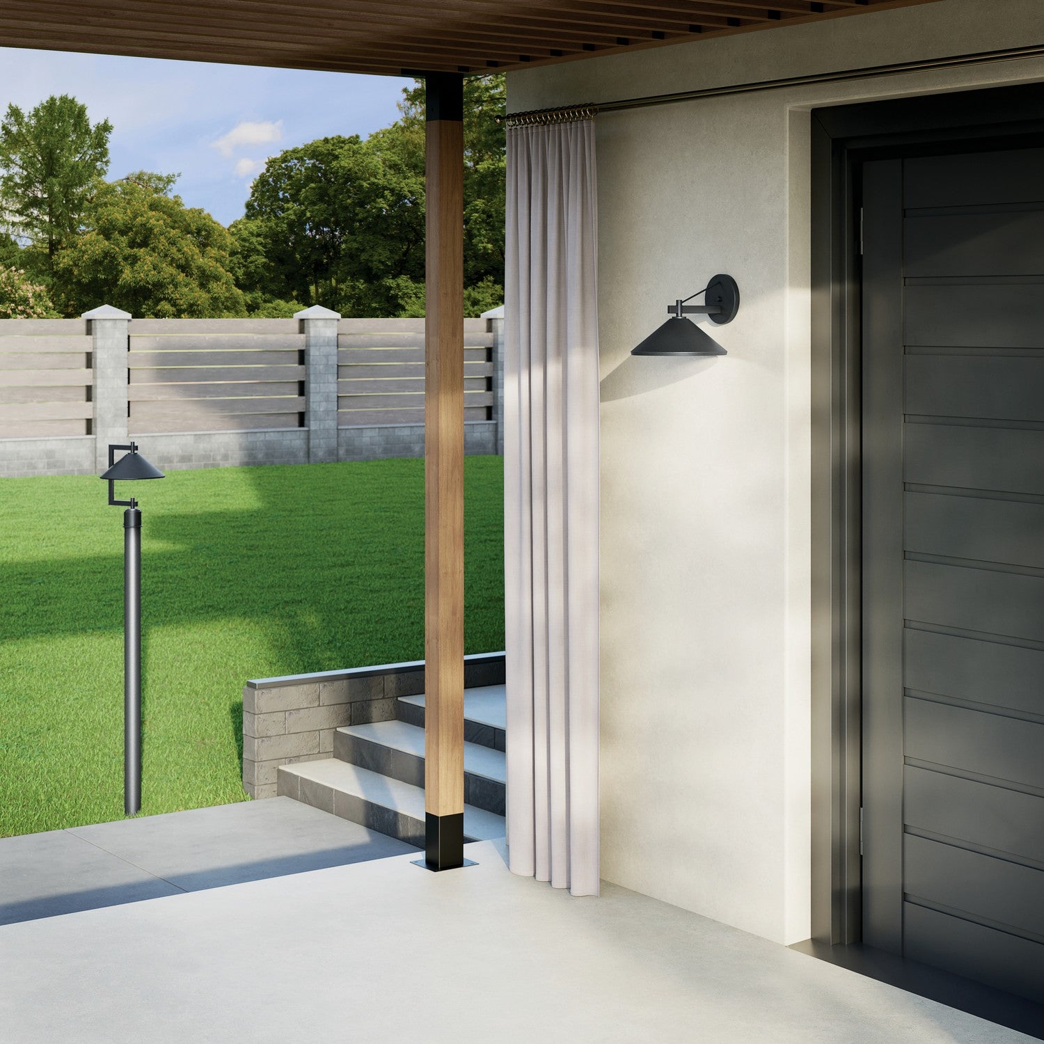 Lampadaire extérieur 1 lumière | Ripley