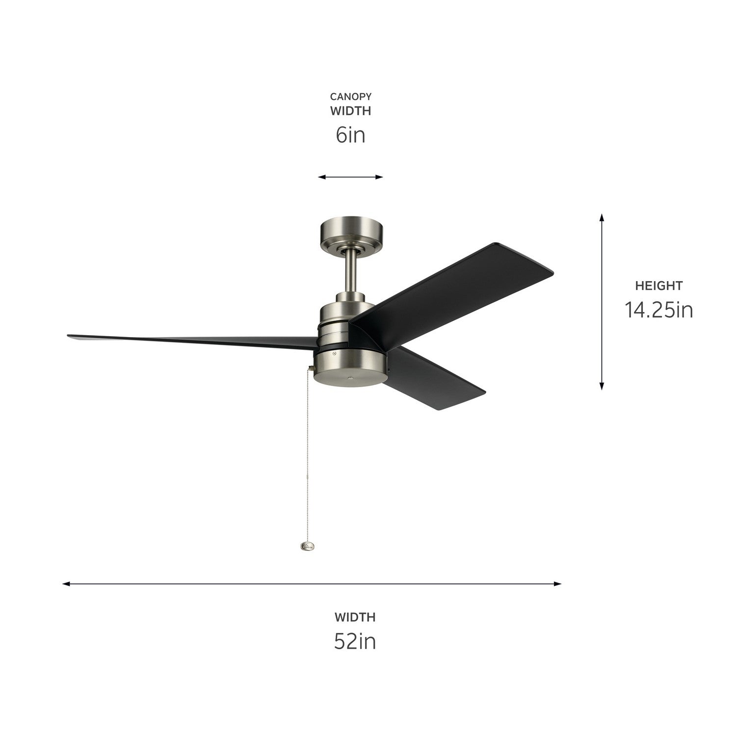 Ventilateur de plafond 52 po | Spyn Lite
