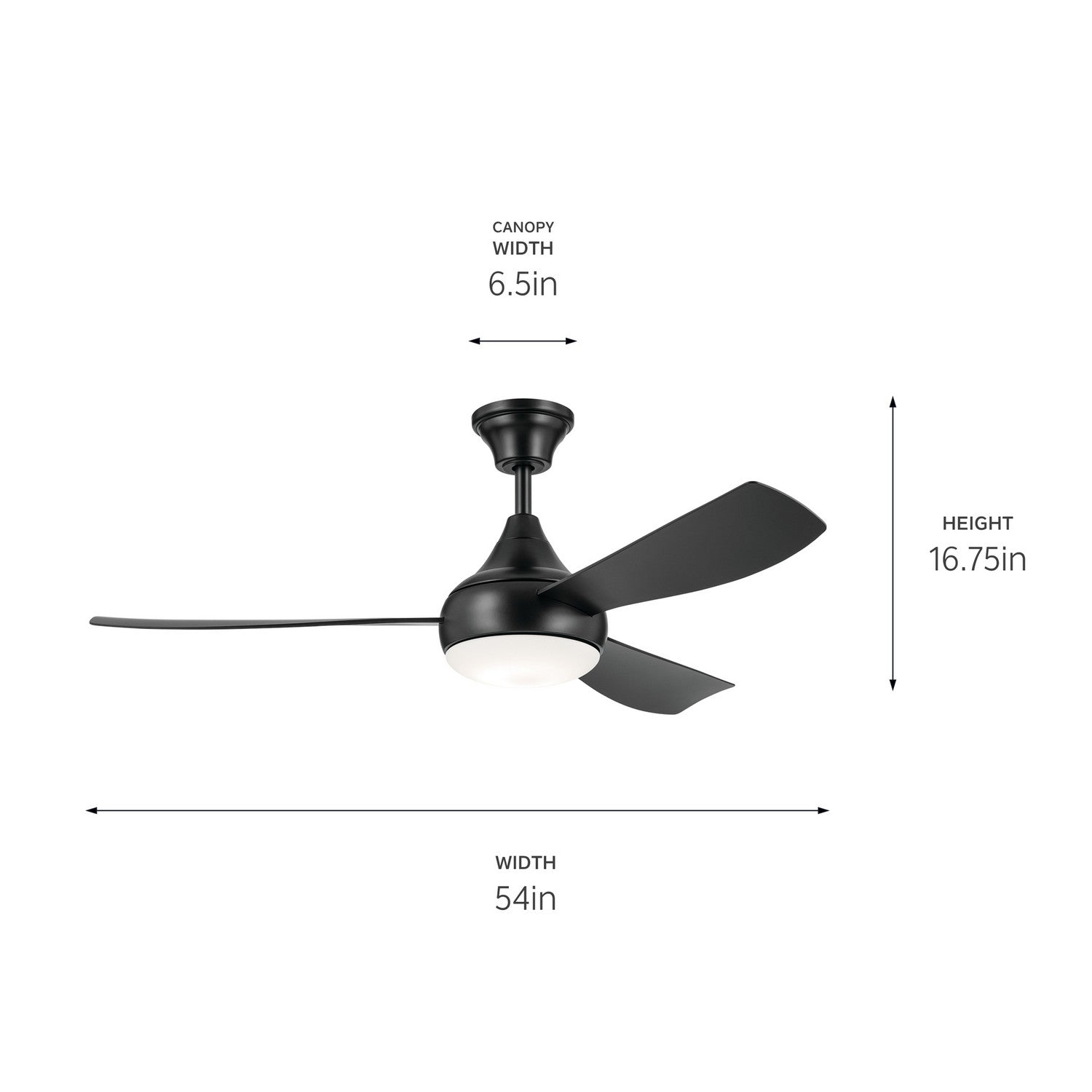 Ventilateur de plafond 54 po | Ample