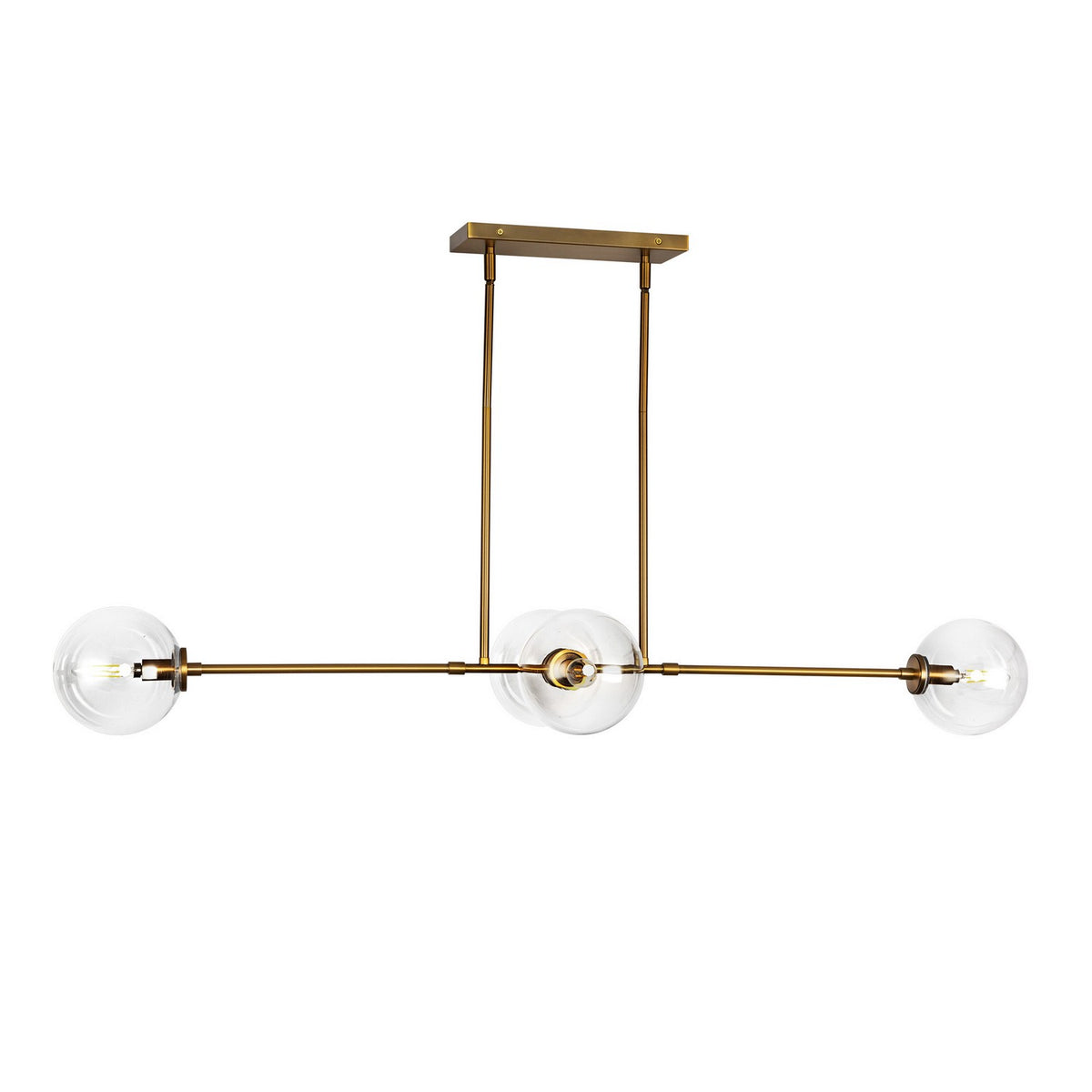 Suspension linéaire 4 lumières | Cassia