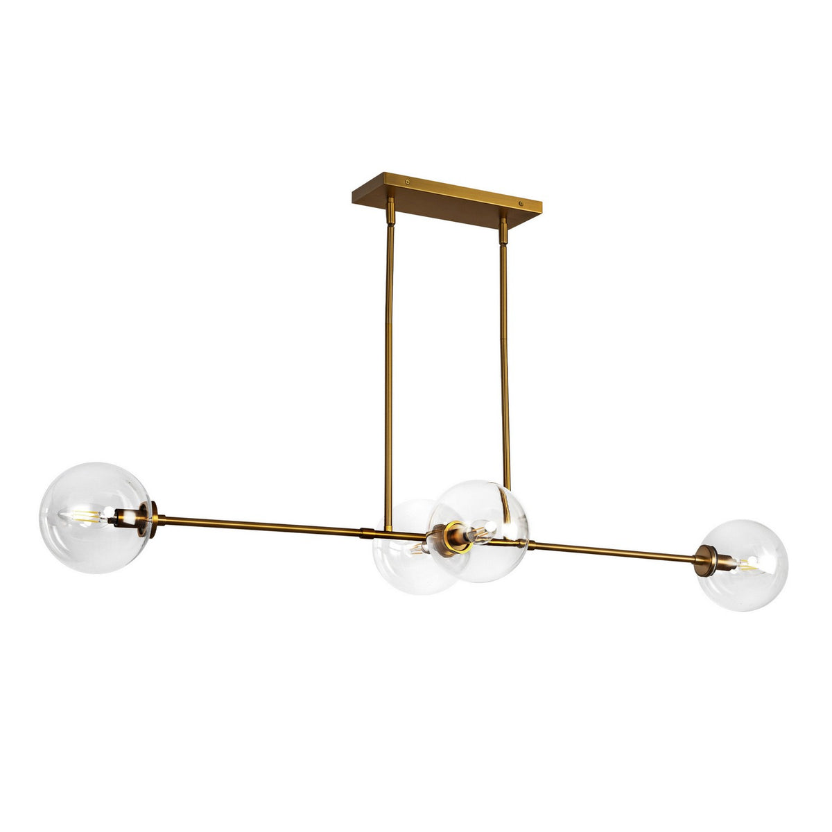 Suspension linéaire 4 lumières | Cassia