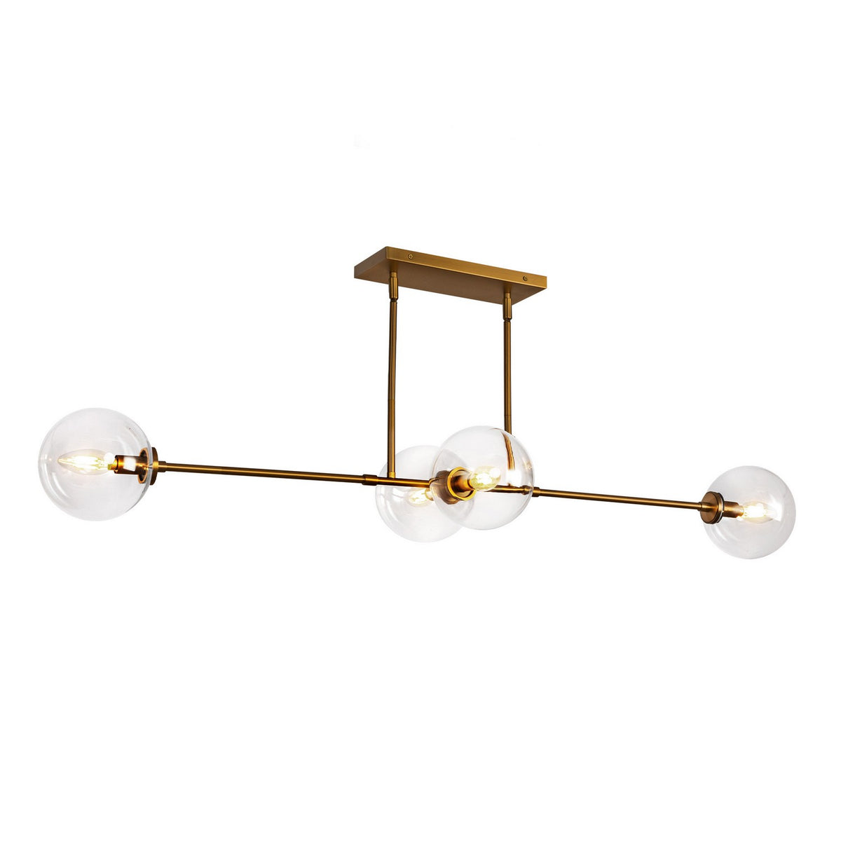 Suspension linéaire 4 lumières | Cassia