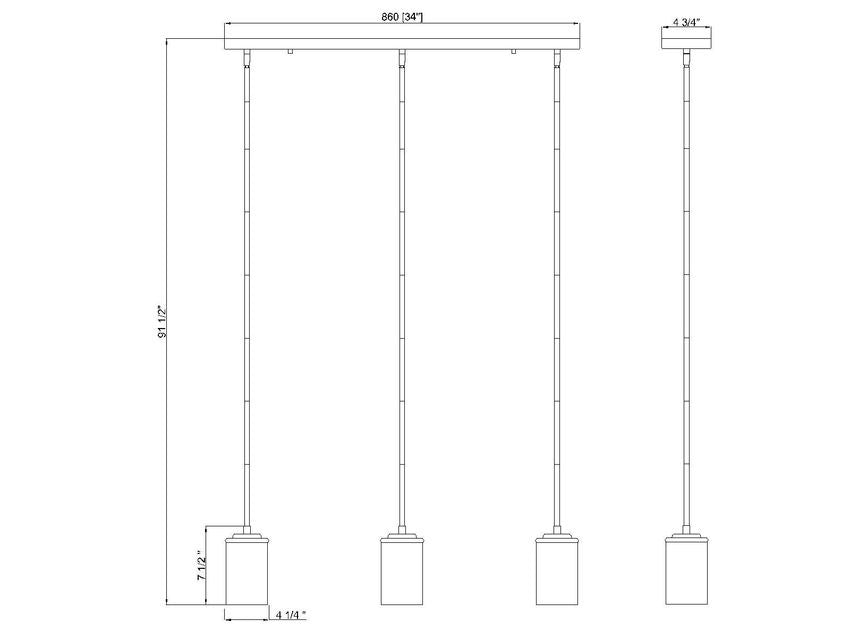 Suspension 3 lumières | Thayer