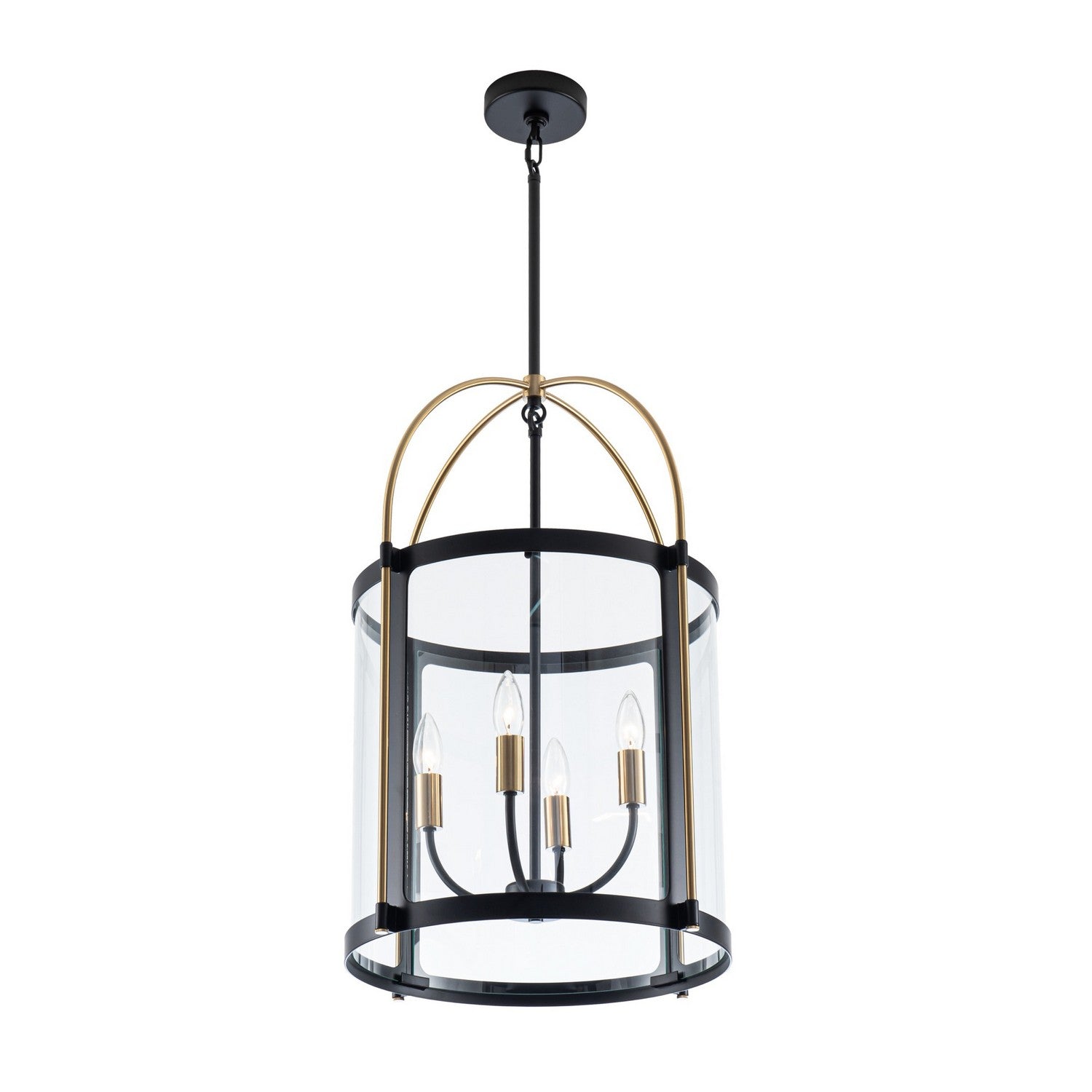 Suspension 4 lumières | Verre incolore