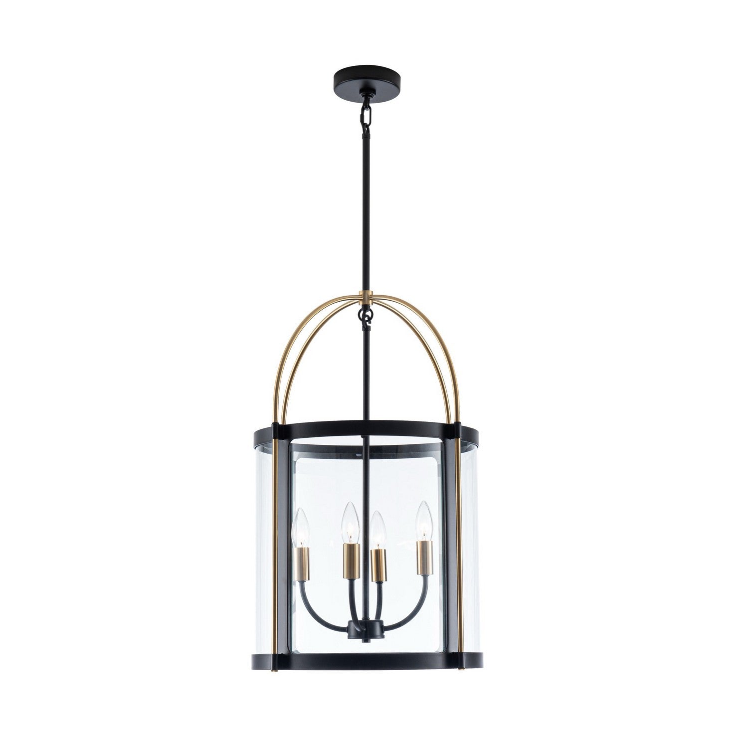 Suspension 4 lumières | Verre incolore
