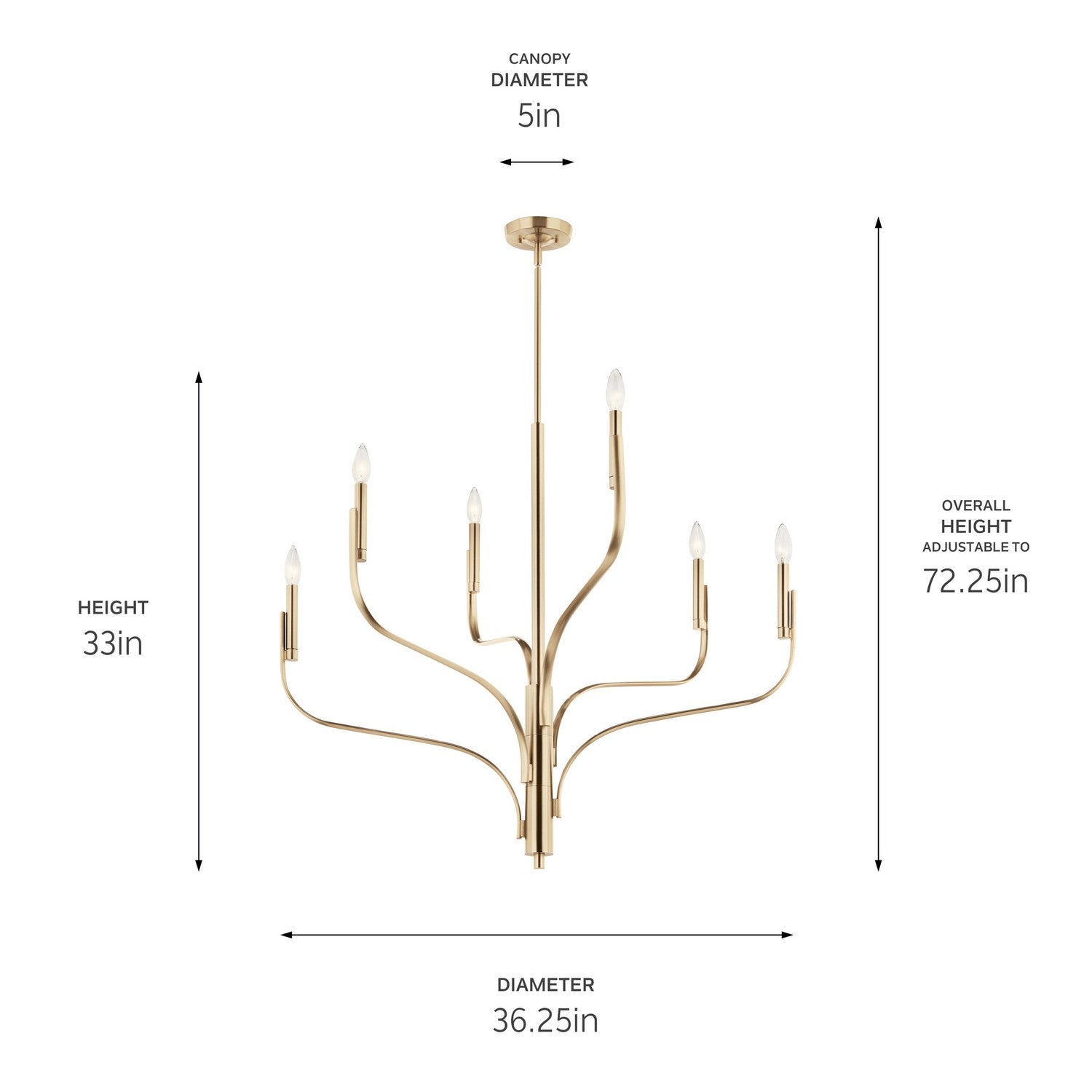 Lustre 6 lumières | Livadia