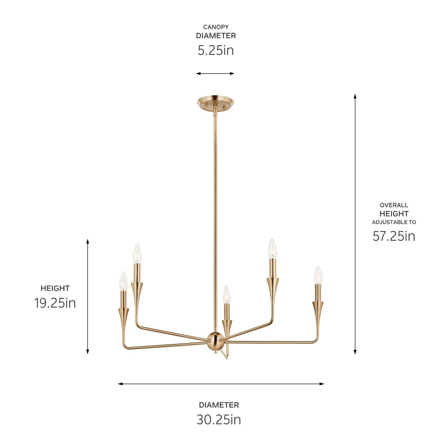 Lustre 5 lumières | Alvaro
