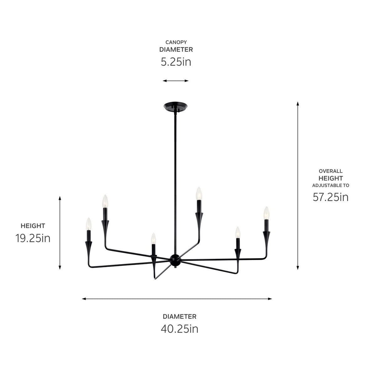 Lustre 6 lumières | Alvaro
