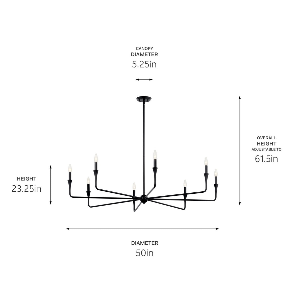 Lustre 8 lumières | Alvaro
