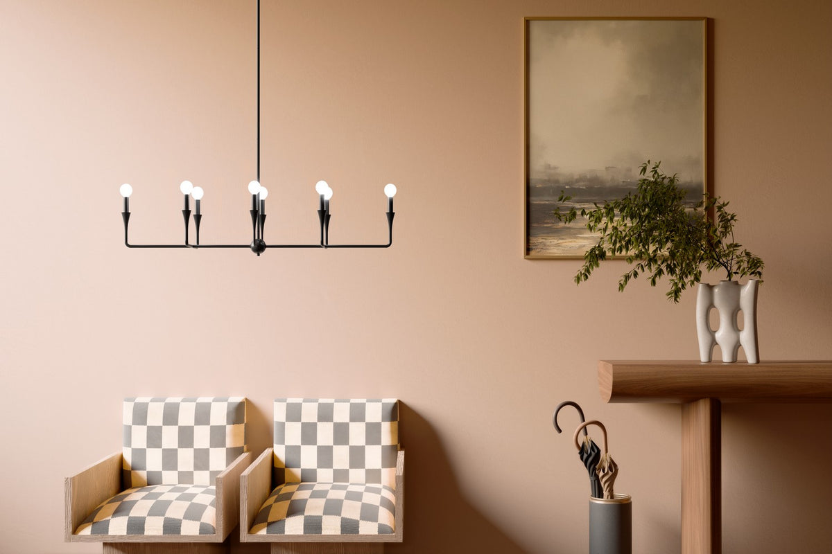 Lustre linéaire 8 lumières | Alvaro