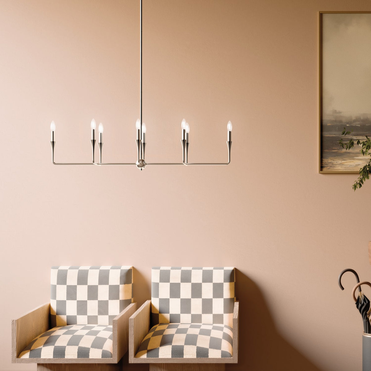Lustre linéaire 8 lumières | Alvaro