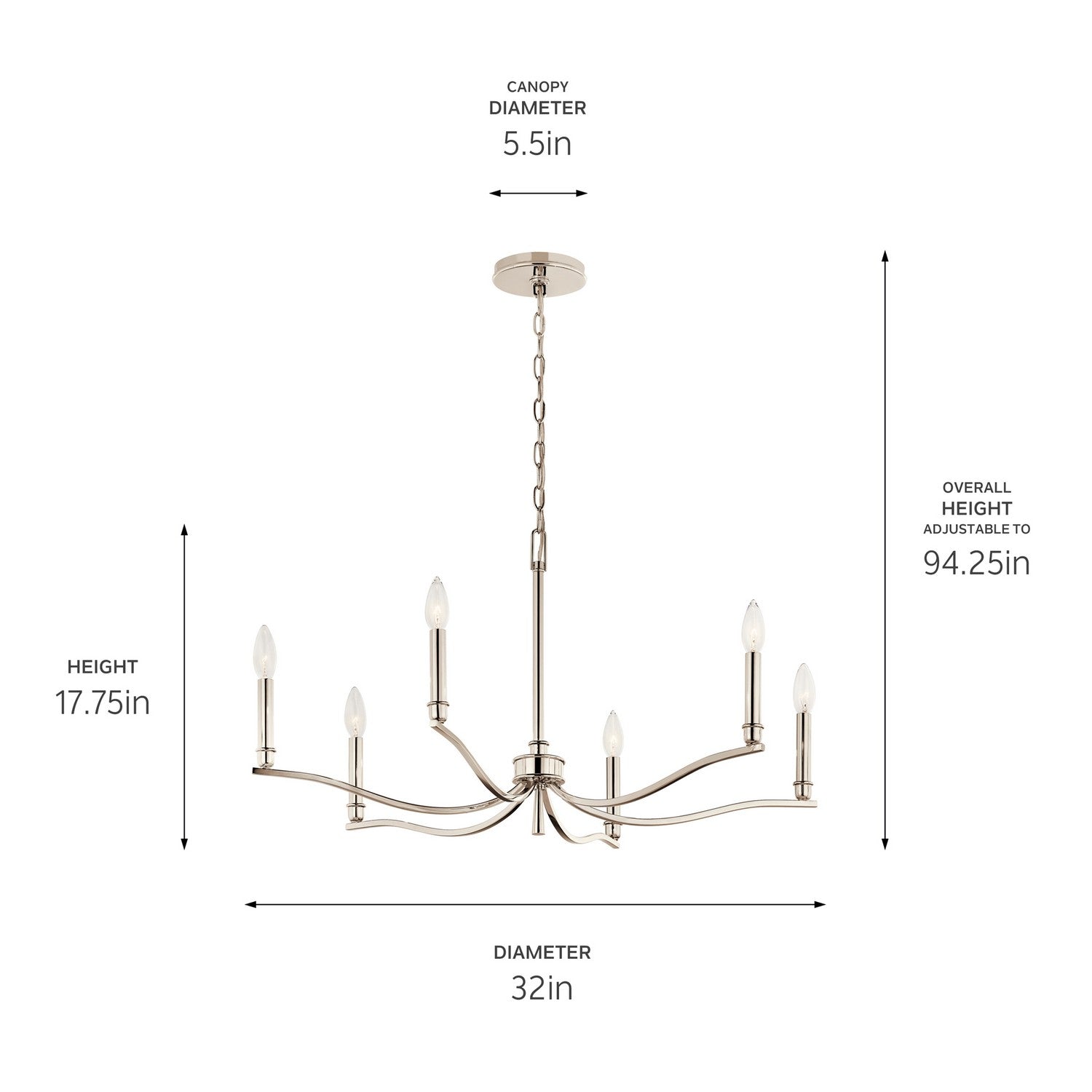 Lustre 6 lumières | Malene