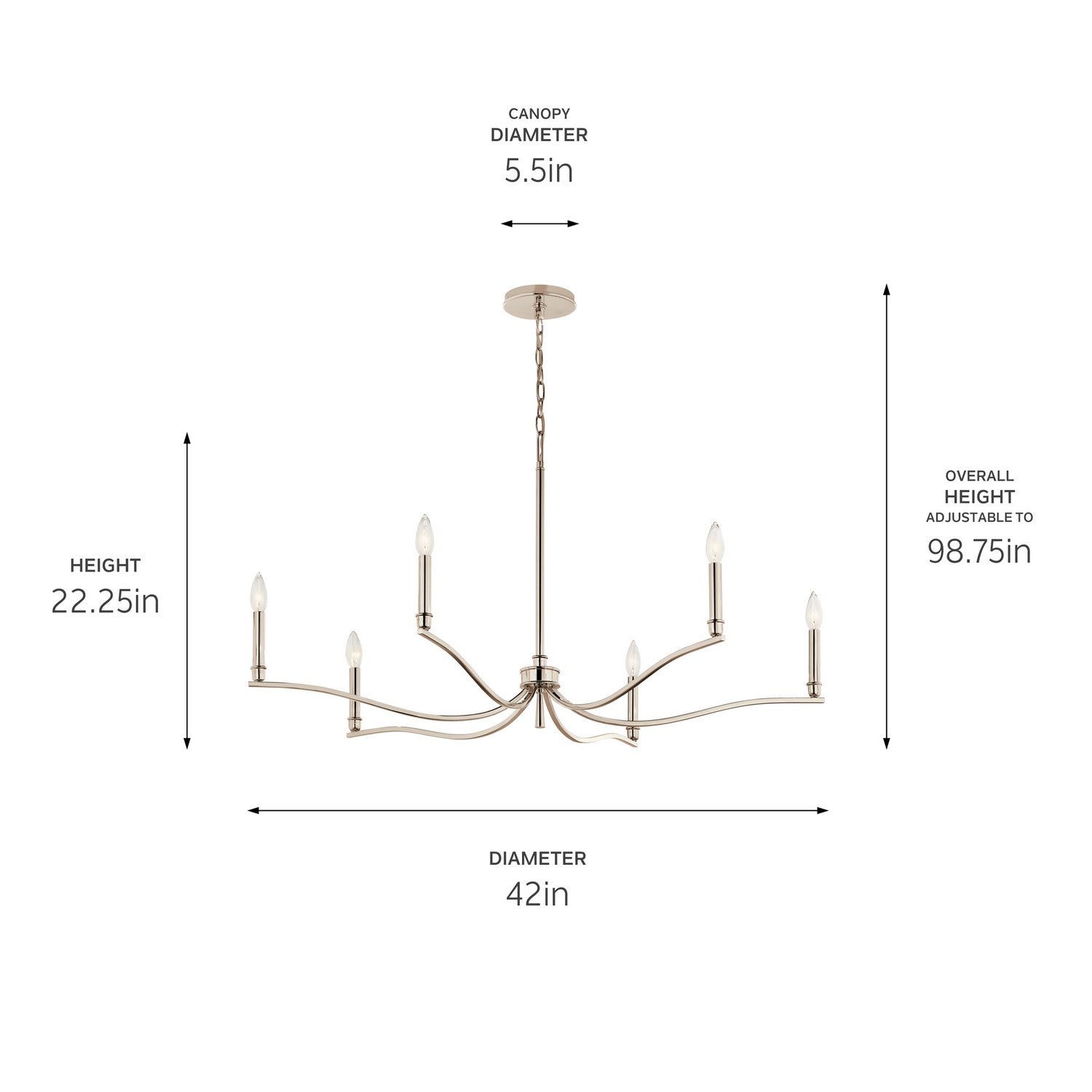 Lustre 6 lumières | Malene