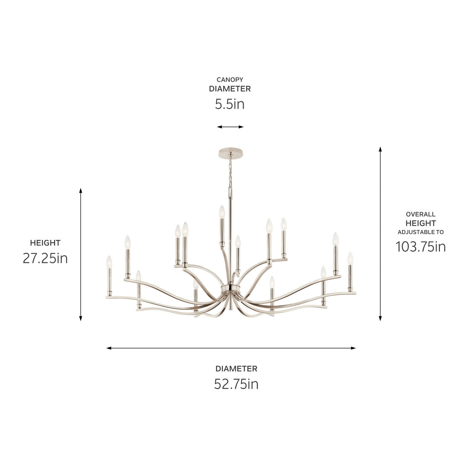 Lustre 14 lumières | Malene