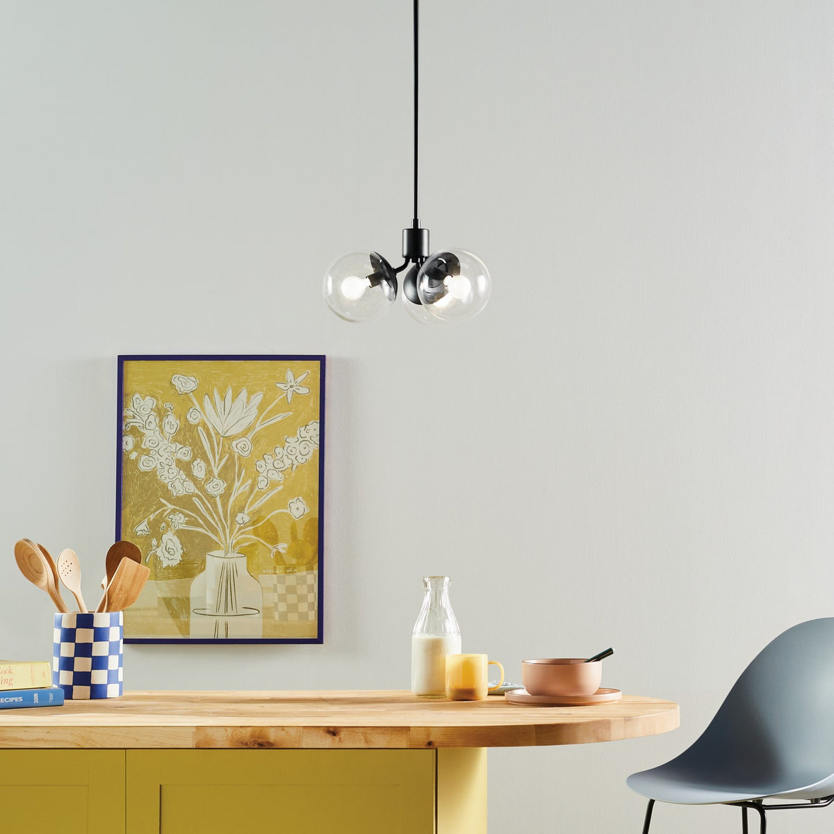 Lustre ou semi-plafonnier 3 lumières | Silvarious