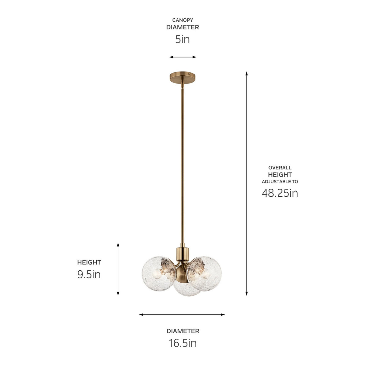Lustre ou semi-plafonnier 3 lumières | Silvarious